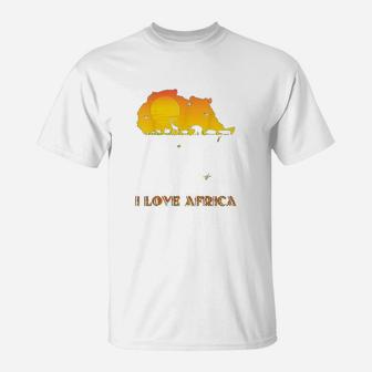 I Love Africa African Love Africa T-Shirt - Thegiftio UK