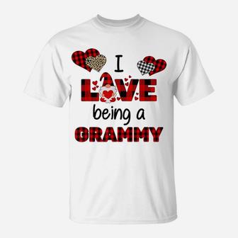 I Love Being A Grammy - Gnome Heart Valentine Day T-Shirt | Crazezy DE