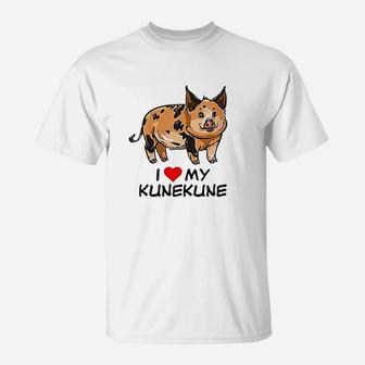 I Love My Kunekune Pig T-Shirt | Crazezy CA