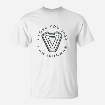 I Love You 3000 Quote Circle T-Shirt | Crazezy