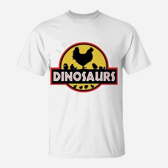 I Raise Tiny Dinosaurs Chicken Lover Gift T-Shirt | Crazezy UK