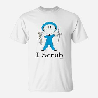 I Scru Surgical Tech Busybodies Stick Figure Gift T-Shirt | Crazezy