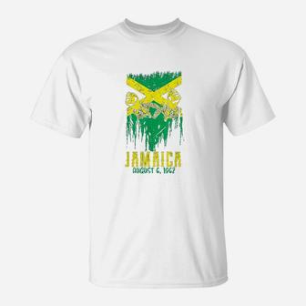 Jamaican Independence Day Women Proud Jamaica Flag T-Shirt | Crazezy CA