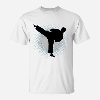 Karate Martial Arts Silhouette Sports Youth T-Shirt | Crazezy DE