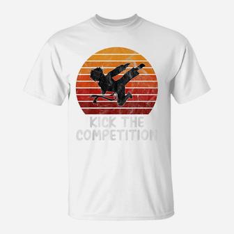 Kick The Competition Vintage Funny Karate Boys Mens Teen T-Shirt | Crazezy DE