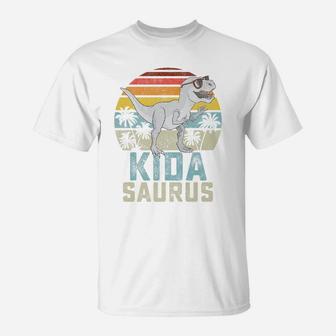 Kidasaurus T Rex Dinosaur Kid Saurus Family Matching T-Shirt | Crazezy DE
