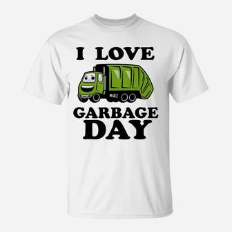 Kids I Love Garbage Day - Little Boys Trash Truck T-Shirt | Crazezy DE