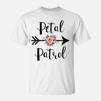 Kids Petal Patrol Flower Girl Shirt - Cute Bridal Party T Shirts T-Shirt | Crazezy AU