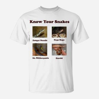 Know Your Snakes Danger Noodle, Nope Rope T-Shirt | Crazezy CA