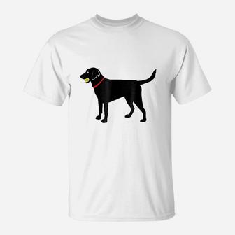 Labrador Retriever Fetch Black Lab Play Ball T-Shirt | Crazezy CA