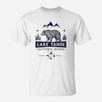 Lake Tahoe California Nevada Vintage Bear T-Shirt | Crazezy AU