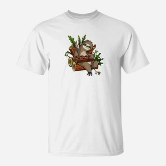 Lazy Sloth Sushi Lover Funny Japanese Food Lover T-Shirt - Thegiftio