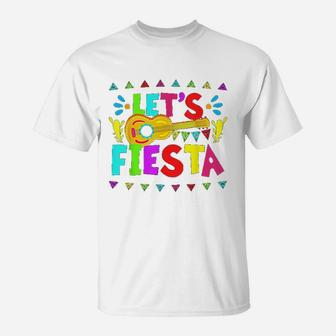 Lets Fiesta Mexican Cinco De Mayo Party T-Shirt | Crazezy DE