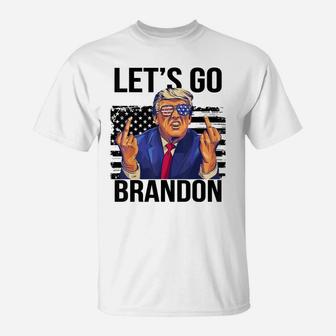 Let's Go Braden Brandon Us Flag Funny Trendy Sarcastic T-Shirt | Crazezy DE