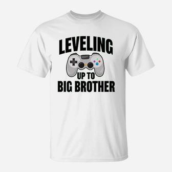 Leveling Up To Big Brother T-Shirt | Crazezy AU