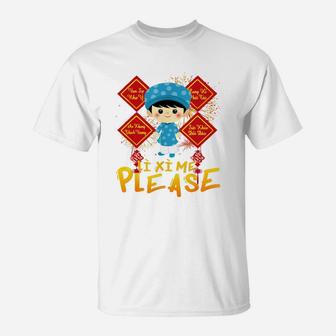 Li Xi Me Please For Girl Wish Vietnamese Kid Lunar New Year T-Shirt - Thegiftio UK