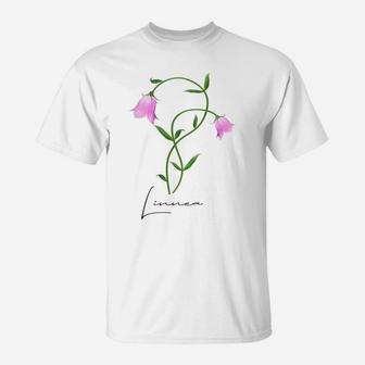 Linnea Flower Twinflower Wildflower Wild Flower Pink Flowers T-Shirt | Crazezy