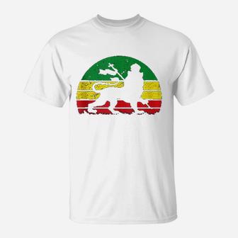Lion Of Judah Rasta Jamaican Reggae T-Shirt - Thegiftio UK