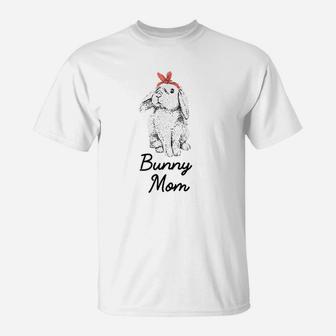Lop Eared Bunny Rabbit Mom Drawing T-Shirt | Crazezy AU