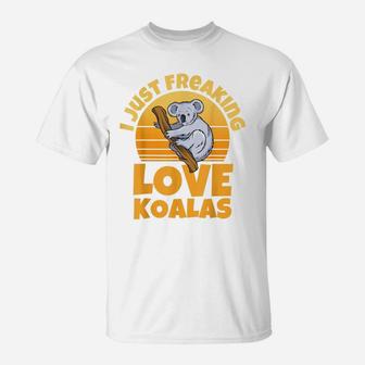 Love Koala Bears Funny Koala Animal Pajama T-Shirt | Crazezy