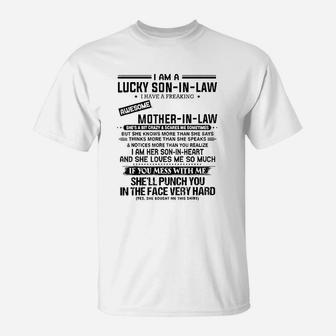 Lucky Son In Law T-Shirt | Crazezy AU