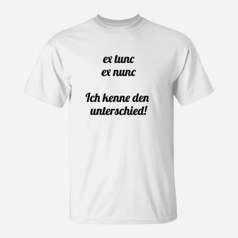 Lustiges Latein Sprüche T-Shirt Ich kenne den Unterschied für Sprachenfans - Seseable