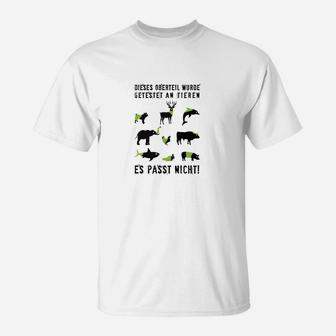 Lustiges T-Shirt mit Tiermotiv: Dieses Geräusch würde entstehen, wenn es passt - Seseable