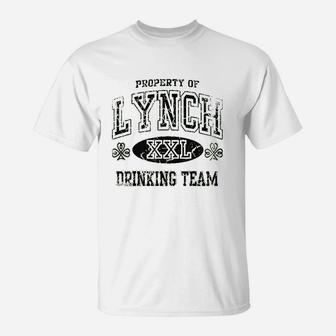 Lynch Irish Drinking Team Green Family Surname T-Shirt | Crazezy UK