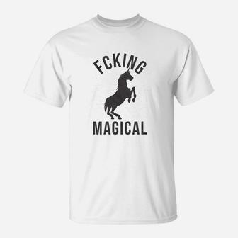 Magical Funny Unicorn Vintage T-Shirt | Crazezy