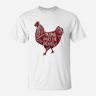 Mama Rules The Roost T-Shirt | Crazezy DE