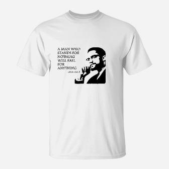 Man Who Stands For Nothing Fall For Anything T-Shirt | Crazezy AU