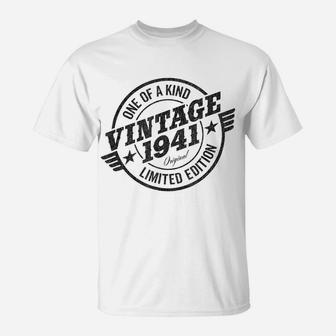 Mens 80 Year Old Car Lover Vintage Classic Car 1941 80Th Birthday T-Shirt | Crazezy UK