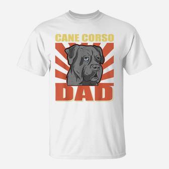 Mens Cane Corso Dad | Dog Owner Cane Corso T-Shirt | Crazezy