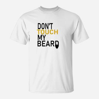 Mens Dont Touch My Beard Mens Funny T-Shirt - Thegiftio UK