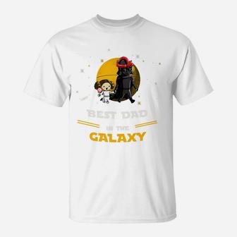 Mens Father And Daughter - Best Dad In The Galaxy T-Shirt | Crazezy AU