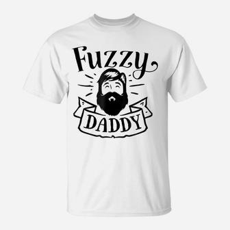 Mens Fuzzy Daddy Funny Shirt For Hipster Beard Father Dad T-Shirt | Crazezy CA