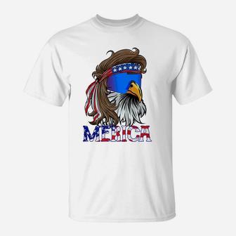 Merica Eagle Mullet Shirt American Flag Usa Men 4Th Of July T-Shirt | Crazezy