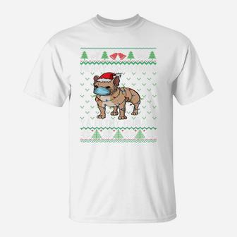 Merry Christmas Frenchie Dog Ugly Christmas French Bulldog Sweatshirt T-Shirt | Crazezy
