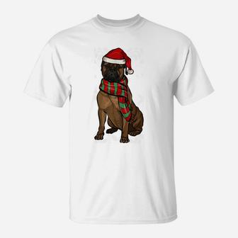 Merry Christmas Ornament Bullmastiff Xmas Santa Sweatshirt T-Shirt | Crazezy