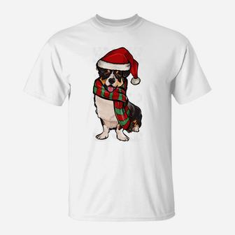 Merry Christmas Ornament Cardigan Welsh Corgi Xmas Santa Sweatshirt T-Shirt | Crazezy