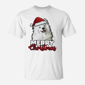 Merry Christmas Samoyed Dog Lover Gift Sweatshirt T-Shirt | Crazezy UK