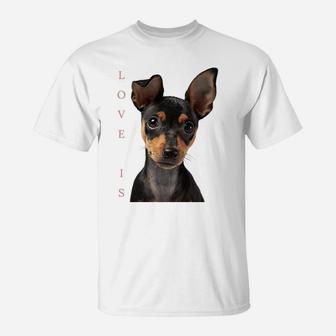 Miniature Pinscher Shirt Dog Mom Dad Tshirt Love Puppy Pet Sweatshirt T-Shirt | Crazezy