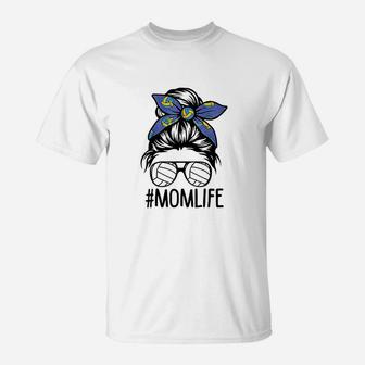 Mom Life Volleyball Mothers Day T-Shirt | Crazezy