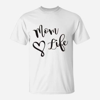 Mom Life Wife Mom Boss Cute Graphic T-Shirt - Thegiftio UK