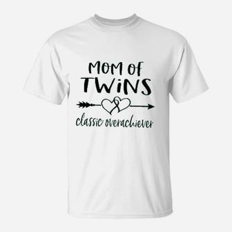 Mom Of Twins Classic Overchieve T-Shirt - Thegiftio UK