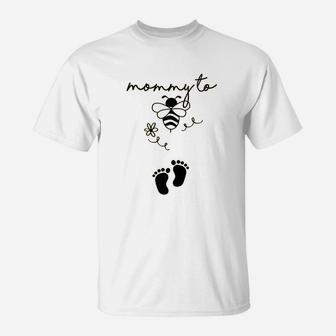 Mommy To Bee Funny Pregnancy Announcement First Time Mom T-Shirt | Crazezy AU