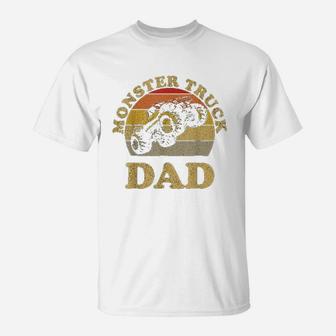 Monster Truck Dad Retro Vintage Monster Truck T-Shirt | Crazezy DE