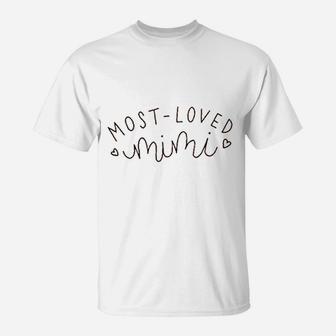 Most Loved Mimi T-Shirt | Crazezy