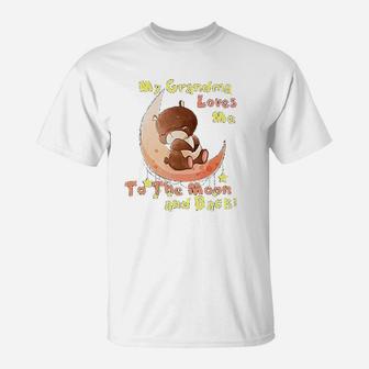 My Grandma Loves Me To The Moon And Back T-Shirt | Crazezy UK