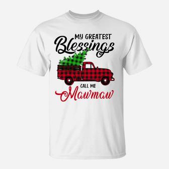 My Greatest Blessings Call Me Mawmaw Xmas Gifts Christmas Sweatshirt T-Shirt | Crazezy